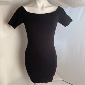 Cefian USA black bodycon mini dress S